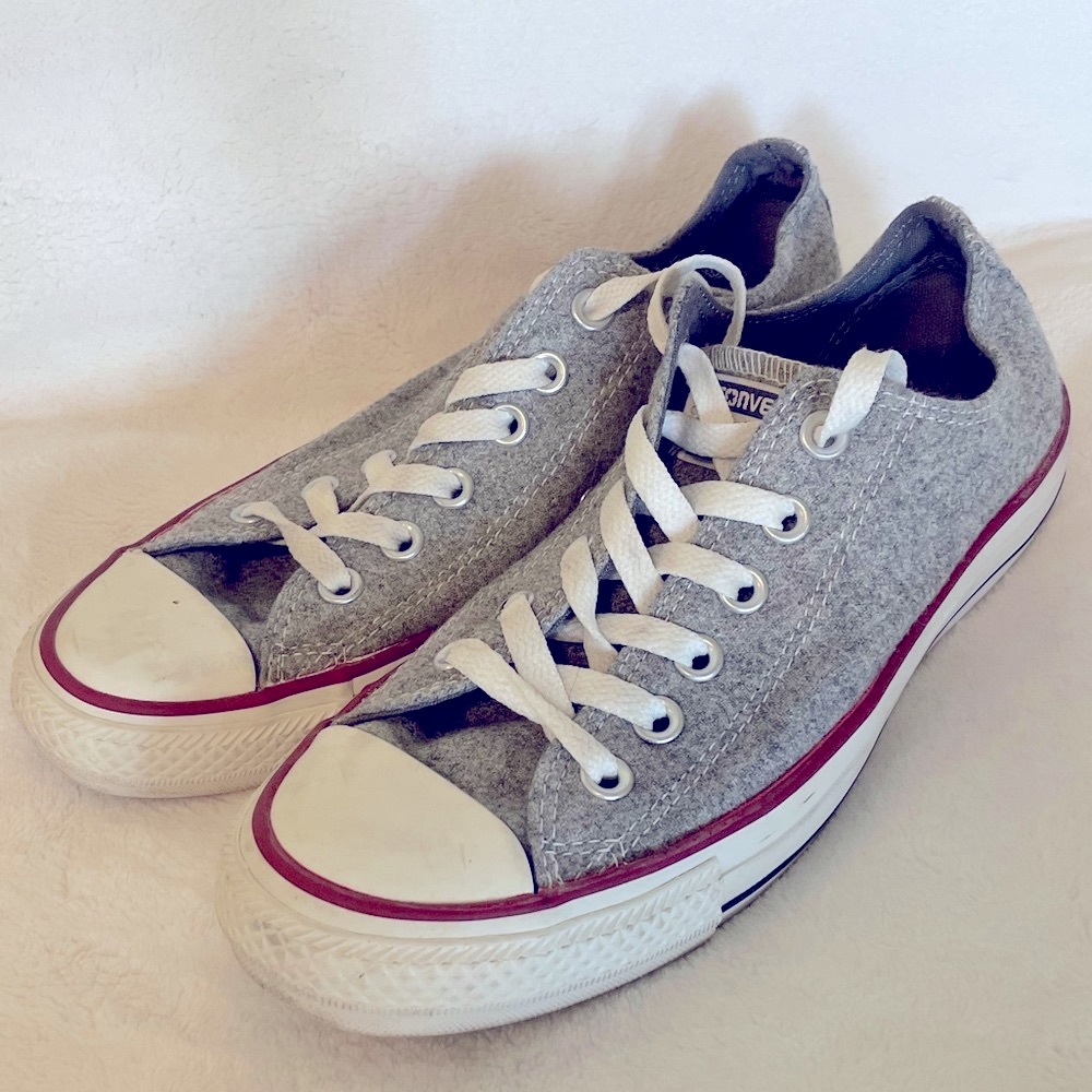 Converse Gray and White Sneakers